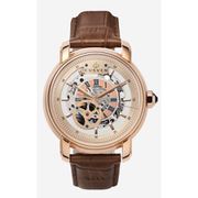 A0891 C1 D7 H1 S7 B3 Arabesque Collection カスタムウォッチ 自動巻き メンズ / ケース:RG / ダイアル:シルバー・ローズゴールド / ハンズ:ローズゴールド / ストラップ:Imperatore ブラウン・ウォータープルーフ / Dバックル:ローズゴールド
