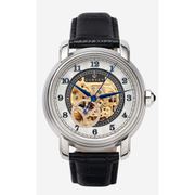 A1258 C2 D1 H2 S9 B2 Arabesque Collection カスタムウォッチ 自動巻き メンズ / ケース:SS / ダイアル:ゴールド・アラビア数字(1) / ハンズ:ブルー / ストラップ:Imperatore ブラック / ピンバックル:ステンレスシルバー