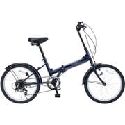 折りたたみ自転車 20インチ 6段変速 MF-201 インディゴ
