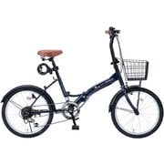 折りたたみ自転車 20型 6段変速 M-209OSIII インディゴ