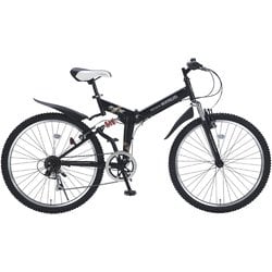 折りたたみ自転車 ATB M-672 AE 26インチ 6段変速 Wサスペンション搭載 M-672 マットブラック