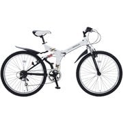 折りたたみ自転車 ATB M-672 AE 26インチ 6段変速 Wサスペンション搭載 M-672 シルキーホワイト