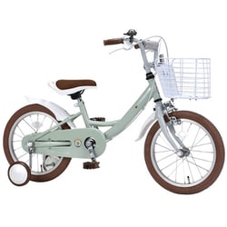子ども用自転車 16インチ 変速なし 補助輪付 MD-16 ミント