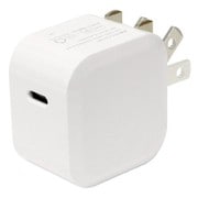 USB AC充電器 USB-C×1 2.4A 折りたたみ式プラグ採用 ホワイト MAC2201WH