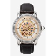 A1355 C2 D2 H1 S15 B3 Arabesque Collection カスタムウォッチ 自動巻き メンズ / ケース：SS / ダイアル：ゴールド・ローズゴールド / ハンズ：ローズゴールド / ストラップ：Nobilta ディープブラウン / Dバックル：ローズゴールド