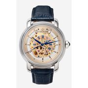 A1421 C2 D2 H2 S14 B1 Arabesque Collection カスタムウォッチ 自動巻き メンズ / ケース:SS / ダイアル:ゴールド・ローズゴールド / ハンズ:ブルー / ストラップ:Imperatore ブルー / ピンバックル:ローズゴールド