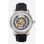 A1474 C2 D3 H1 S9 B2 Arabesque Collection カスタムウォッチ 自動巻き メンズ / ケース:SS / ダイアル:ゴールド・ブルー / ハンズ:ローズゴールド / ストラップ:Imperatore ブラック / ピンバックル:ステンレスシルバー