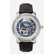 A2290 C2 D8 H2 S15 B2 Arabesque Collection カスタムウォッチ 自動巻き メンズ / ケース:SS / ダイアル:シルバー・ブルー / ハンズ:ブルー / ストラップ:Nobilta ディープブラウン / ピンバックル:ステンレスシルバー