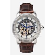 A1838 C2 D5 H2 S10 B2 Arabesque Collection カスタムウォッチ 自動巻き メンズ / ケース:SS / ダイアル:シルバー・アラビア数字(1) / ハンズ:ブルー / ストラップ:Imperatore ダークブラウン / ピンバックル:ステンレスシルバー