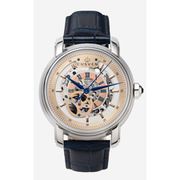 A2105 C2 D7 H2 S5 B1 Arabesque Collection カスタムウォッチ 自動巻き メンズ / ケース:SS / ダイアル:シルバー・ローズゴールド / ハンズ:ブルー / ストラップ:Imperatore ダークブルー・ウォータープルーフ / ピンバックル:ローズゴールド