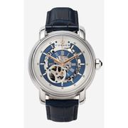 A2178 C2 D8 H1 S5 B2 Arabesque Collection カスタムウォッチ 自動巻き メンズ / ケース:SS / ダイアル:シルバー・ブルー / ハンズ:ローズゴールド / ストラップ:Imperatore ダークブルー・ウォータープルーフ / ピンバックル:ステンレスシルバー