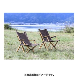 【新品】ANOBA　ウッドハイバックチェア　ロータイプ　ブラック ANOBA アウトドアチェア ウッドハイバックチェア ロータイプ