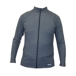 ファスナー付きメンズラッシュガード LAJ1516 80 GRY LLサイズ [マリンスポーツ ラッシュガード メンズ]