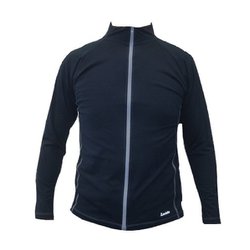 ファスナー付きメンズラッシュガード LAJ1516 90 BLK LLサイズ [マリンスポーツ ラッシュガード メンズ]