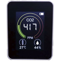二酸化炭素濃度測定器（温度・湿度計付） CO2R-100 BNS0101