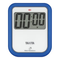 非接触タイマー 洗えるタイプ 最大表示：99分59秒 カウントダウン方式 リピート機能搭載 IPX5 3段階音量切り替え マグネット付き TD-424 ブルー