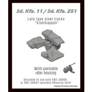 35041 1/35 Kfz.11/Sd.kfz.251 後期型スチール履帯（連結式） w/スチール製パッド [1/35スケール ディテールアップパーツ]