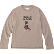 ウィメンズミールロングスリーブクルー W's Meal L/S Crew TOWUJB53YY (TWG)ツキノワグマ XLサイズ [四角友里コラボレーション アウトドア カットソー レディース]