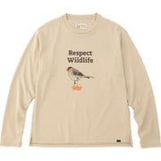 ウィメンズミールロングスリーブクルー W's Meal L/S Crew TOWUJB53YY (USO)ウソ Sサイズ [四角友里コラボレーション アウトドア カットソー レディース]