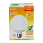 エルパ 電球形蛍光灯 ボール球形 60W形 電球色 E26 エルパボール EFG15EL/12-G062H