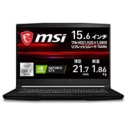 薄型・軽量ゲーミングノートパソコン/15.6型/Core i7/GeForce GTX 1650 Max-Q/メモリ 16GB/SSD 512GB/Windows 11 Home GF63-10SC-3750JP