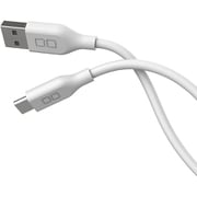 シリコンケーブル USB-A to USB-C 2m QC3.0対応 ホワイト CIO-SL30000-AC2-WH