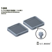 T-060 ディテールパーツ 0.7mm 六角リベット（240個入） [ディティールアップパーツ]