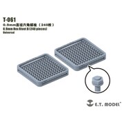 T-061 ディテールパーツ 0.9mm 六角リベット（240個入） [ディティールアップパーツ]