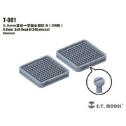 T-081 ディテールパーツ 0.9mm ボルトヘッドB（240個入） [ディティールアップパーツ]