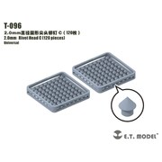 T-096 ディテールパーツ 2.0mm リベットヘッドC（120個入） [ディティールアップパーツ]