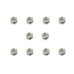 SGX-102US アルミ薄型ナイロンナット M2 10pcs シルバー [ラジコン用パーツ]