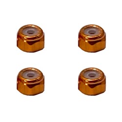 SGX-02OR アルミナイロンナット M2 4pcs オレンジ [ラジコン用パーツ]
