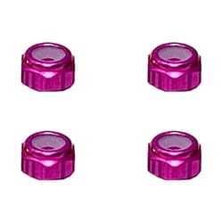 SGX-02UPK アルミ薄型ナイロンナット M2 4pcs ピンク [ラジコン用パーツ]