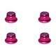 SGX-03FPK アルミフランジナイロンナット M3 4pcs ピンク [ラジコン用パーツ]