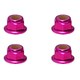 SGX-04FPK アルミフランジナイロンナット M4 4pcs ピンク [ラジコン用パーツ]