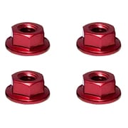 SGX-04SR アルミフランジセレートナット M4 4pcs レッド [ラジコン用パーツ]