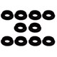 SGX-115BK アルミ皿ワッシャー CAPビス用 M3 10pcs ブラック [ラジコン用パーツ]