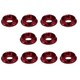 SGX-115R アルミ皿ワッシャー CAPビス用 M3 10pcs レッド [ラジコン用パーツ]