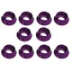 SGX-116P アルミ皿ワッシャー CAPビス用 M4 10pcs パープル [ラジコン用パーツ]