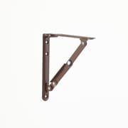 折りたたみ式棚受金具 150mm 茶 2本/組