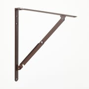 折りたたみ式棚受金具 400mm 茶 2本/組
