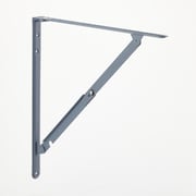 折りたたみ式棚受金具 400mm グレー 2本/組