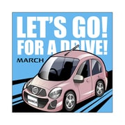 スクエアクッション NISSAN MARCH（マーチ） [キャラクターグッズ]
