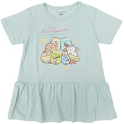22863061 すみっコぐらし KIDS フルーツ 裾フリル Tシャツ SAX 130cm [キャラクター衣料品]