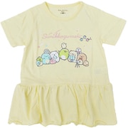 22863062 すみっコぐらし KIDS ホシゾラ 裾フリル Tシャツ YELLOW 110cm [キャラクター衣料品]