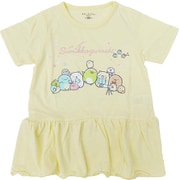 22863062 すみっコぐらし KIDS ホシゾラ 裾フリル Tシャツ YELLOW 140cm [キャラクター衣料品]