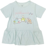 22863062 すみっコぐらし KIDS ホシゾラ 裾フリル Tシャツ SAX 110cm [キャラクター衣料品]