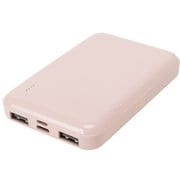 リチウムバッテリー 5000mAh Type-Cケーブル付き ピンク QX-058PK