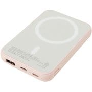 マグネット式 ワイヤレス リチウムバッテリー 5000mAh ピンク QXW-0500PK