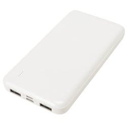 Type-Cリチウムバッテリー 10000mAh ホワイト QX-059WH